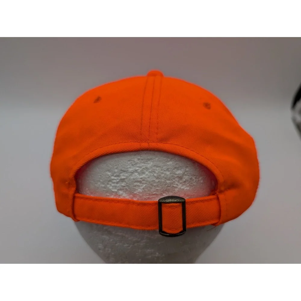 Mossy Oak Field Staff Blaze Orange Hunting Hat Adjustable Camo Brim Baseball Cap